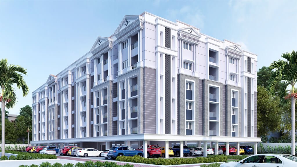 Luxury 3 BHK apartment interior